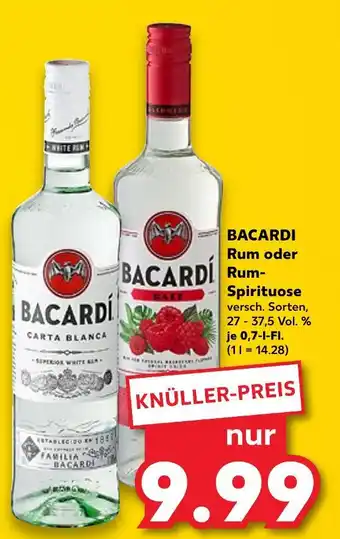 Kaufland Bacardi rum Angebot