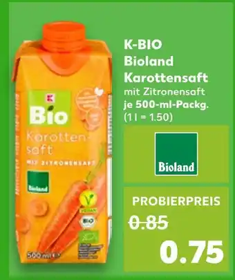 Kaufland Bioland karottensaft mit zitronensaft Angebot