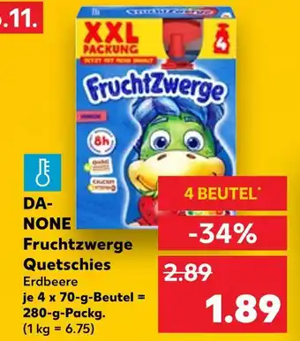 Kaufland Fruchtzwerge quetschies erdbeere Angebot