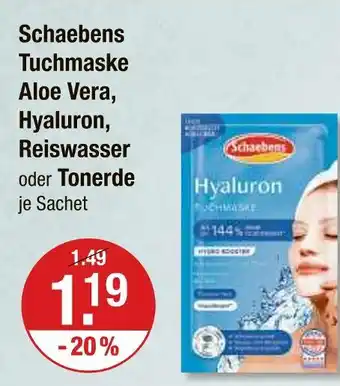 V Markt Schaebens tuchmaske aloe vera Angebot
