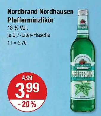 V Markt Nordbrand nordhausen pfefferminzlikör Angebot