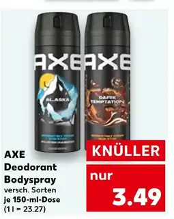 Kaufland Axe alaska deodorant bodyspray Angebot