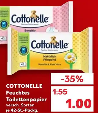 Kaufland Cottonelle natürlich pflegend kamille & aloe vera Angebot