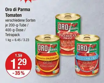 V Markt Oro di parma tomaten passiert Angebot