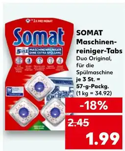 Kaufland Somat maschinenreiniger-tabs duo original Angebot