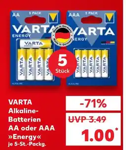 Kaufland Varta alkaline-batterien aa energy Angebot