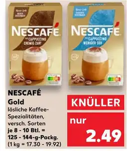 Kaufland Nescafé gold cremig zart Angebot