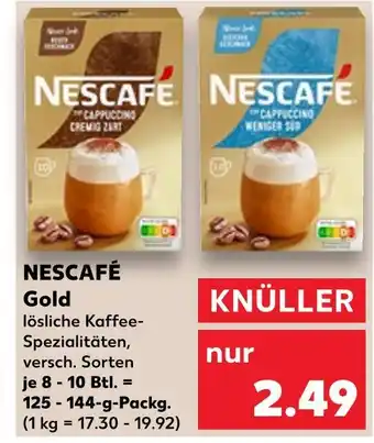Kaufland Nescafé gold cremig zart Angebot