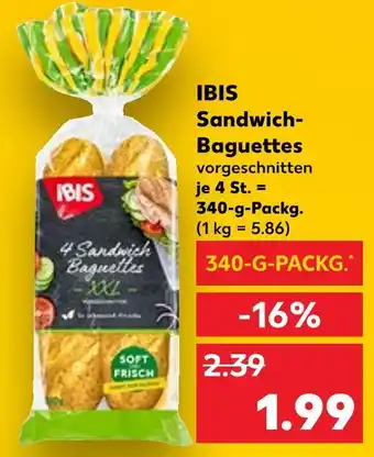 Kaufland Ibis sandwich-baguettes Angebot