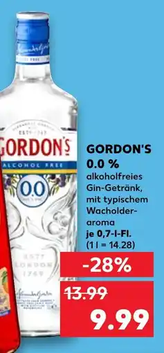 Kaufland Gordon's 0.0 % alkoholfreies gin-getränk Angebot