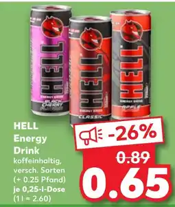 Kaufland Hell energy drink black cherry Angebot