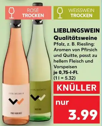 Kaufland Lieblingswein rosé trocken Angebot