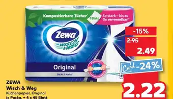 Kaufland Zewa wisch & weg original Angebot