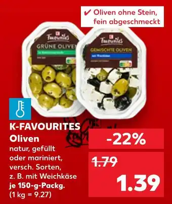Kaufland K-favourites grüne oliven Angebot