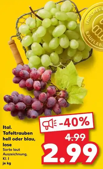 Kaufland Ital. tafeltrauben hell Angebot
