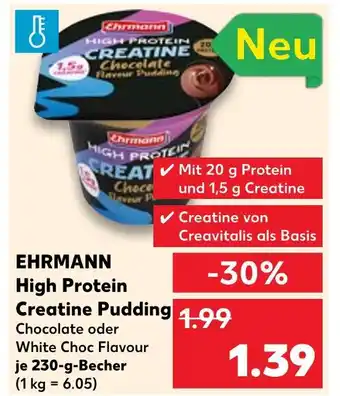 Kaufland Ehrmann high protein creatine pudding chocolate Angebot