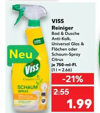 Kaufland Viss reiniger bad & dusche anti-kalk Angebot