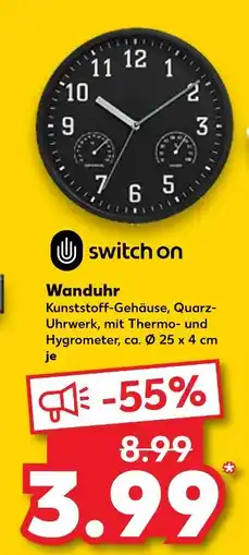 Kaufland Switch on wanduhr Angebot