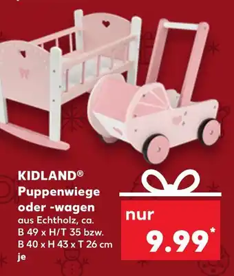 Kaufland Kidland puppenwiege Angebot