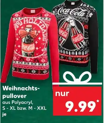 Kaufland Coca-cola weihnachtspullover Angebot