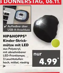 Kaufland Hip&hopps kinder-strickmütze mit led Angebot