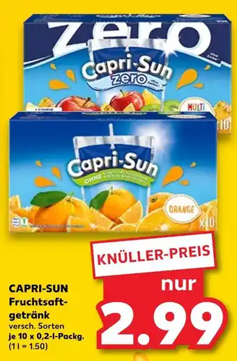 Kaufland Capri-sun zero Angebot