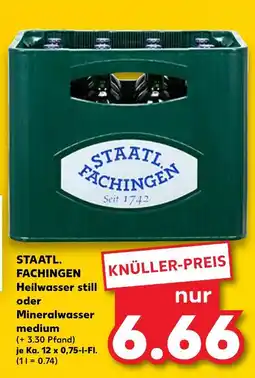 Kaufland Staatl. fachingen heilwasser still Angebot