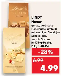 Kaufland Lindt nuxor milch Angebot