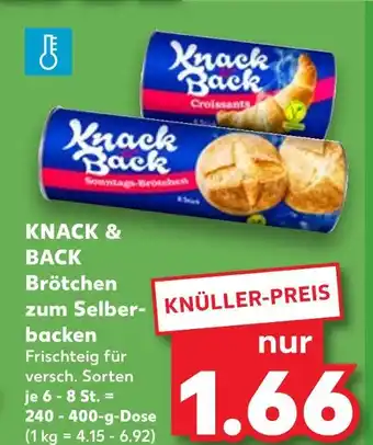 Kaufland Knack & back sonntags-brötchen Angebot