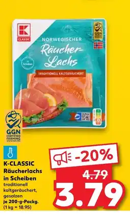 Kaufland K-classic norwegischer räucherlachs in scheiben Angebot