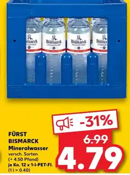 Kaufland Fürst bismarck mineralwasser Angebot