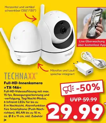 Kaufland Technaxx full-hd-innenkamera tx-146 Angebot