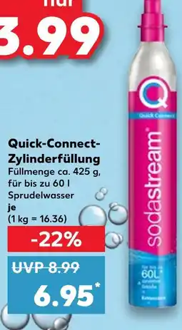 Kaufland Sodastream quick-connect-zylinderfüllung Angebot