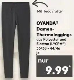 Kaufland OYANDA Damen Thermoleggings Angebot