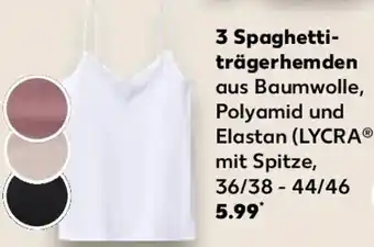 Kaufland 3 Spaghettiträgerhemden Angebot