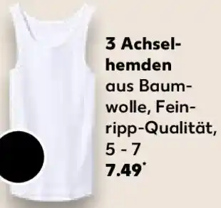 Kaufland 3 Achselhemden Angebot