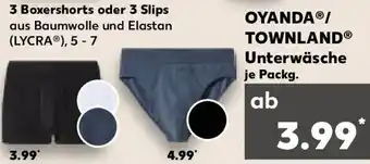Kaufland OYANDA/ TOWNLAND Unterwäsche Angebot