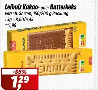 Simmel Leibniz Kakao- oder Butterkeks Angebot