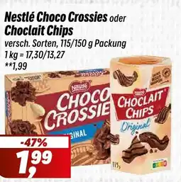 Simmel Nestlé Choco Crossies oder Choclait Chips Angebot