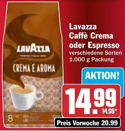 HIT Lavazza Caffè Crema oder Espresso Angebot
