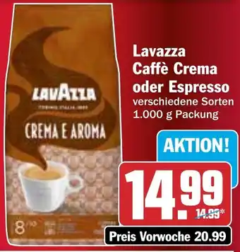HIT Lavazza Caffè Crema oder Espresso Angebot