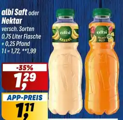 Simmel albi Saft oder Nektar Angebot