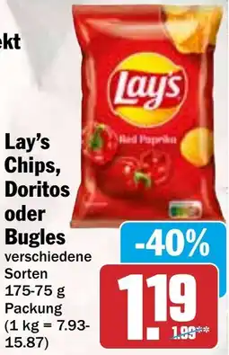 HIT Lay's Chips, Doritos oder Bugles Angebot