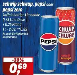 Simmel schwip schwap, pepsi oder pepsi zero Angebot