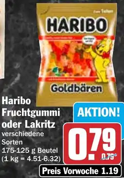 HIT Haribo Fruchtgummi oder Lakritz Angebot