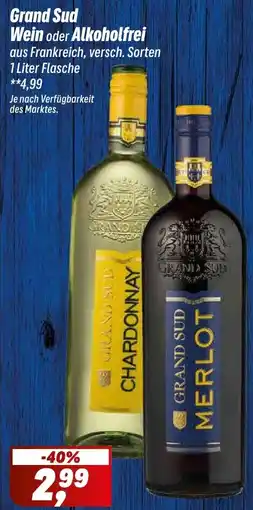 Simmel Grand Sud Wein oder Alkoholfrei Angebot