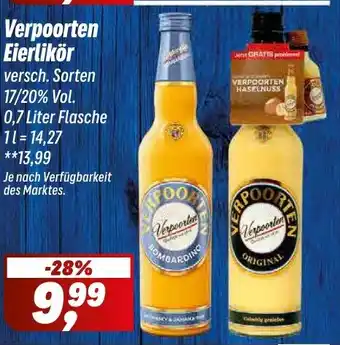 Simmel Verpoorten Eierlikör Angebot