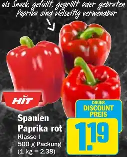 HIT Spanien Paprika rot Angebot