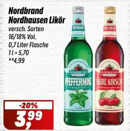Simmel Nordbrand Nordhausen Likör Angebot