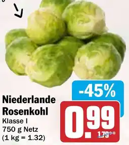 HIT Niederlande Rosenkohl Angebot